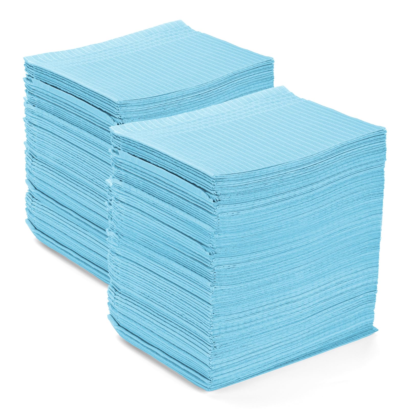 ATOMUS 125Pcs Disposable Tattoo Bibs – Waterproof Dental Mats, Blue