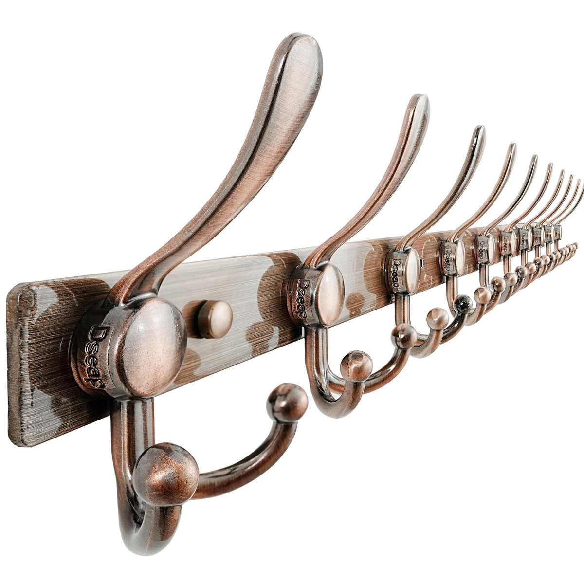 Dseap Coat Rack Wall Mount 94cm, Heavy Duty 2.5mm Base vs Flimsy 1mm, Double-Thick Solid Anti-Snap Hooks - image 1
