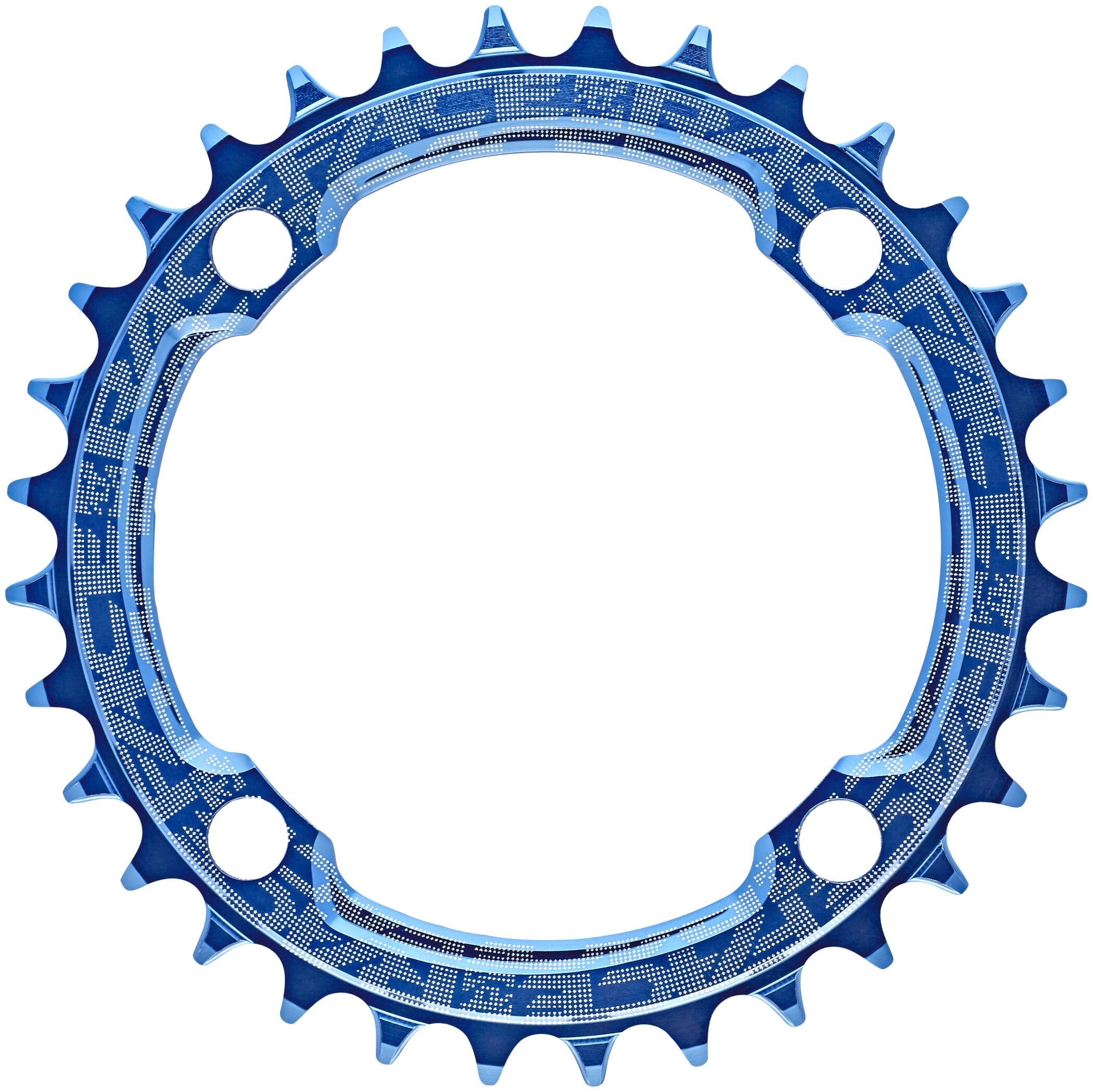 Race Face Narrow Wide Single Chainring - 104 BCD 34T Blue MTB 10/11/12S