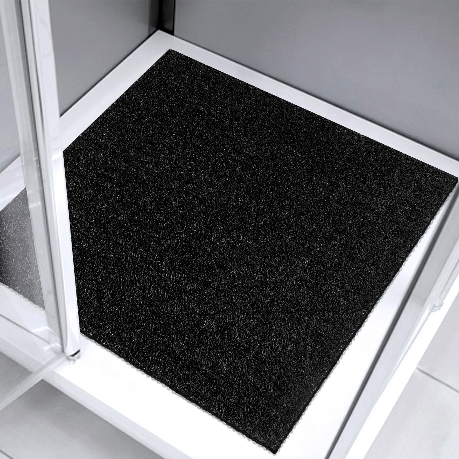 Lurowo Non-Slip Loofah Shower Mat – 54x54cm Square Anti-Mould Mat