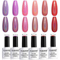 RARJSM Holographic Gel Nail Polish Set – 6PCS Glitter Laser Manicure Kit