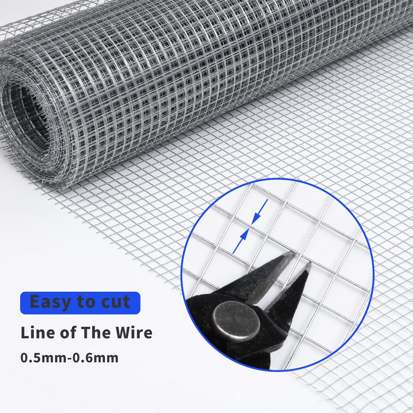 Rodent Mesh – 6m x 50cm Galvanized Hardware Cloth Wire Roll