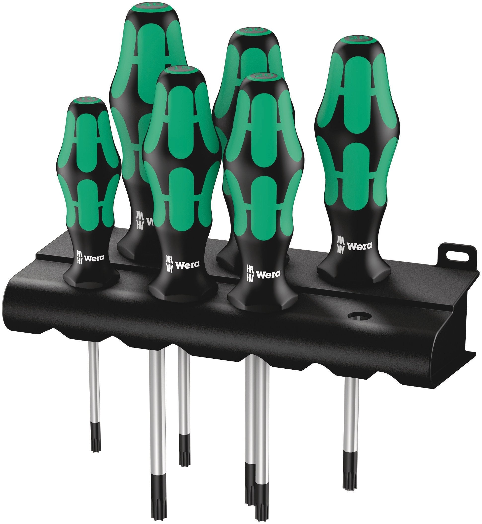 Wera 367/6 TORX Kraftform Screwdriver Set with Rack - 6 Piece Set