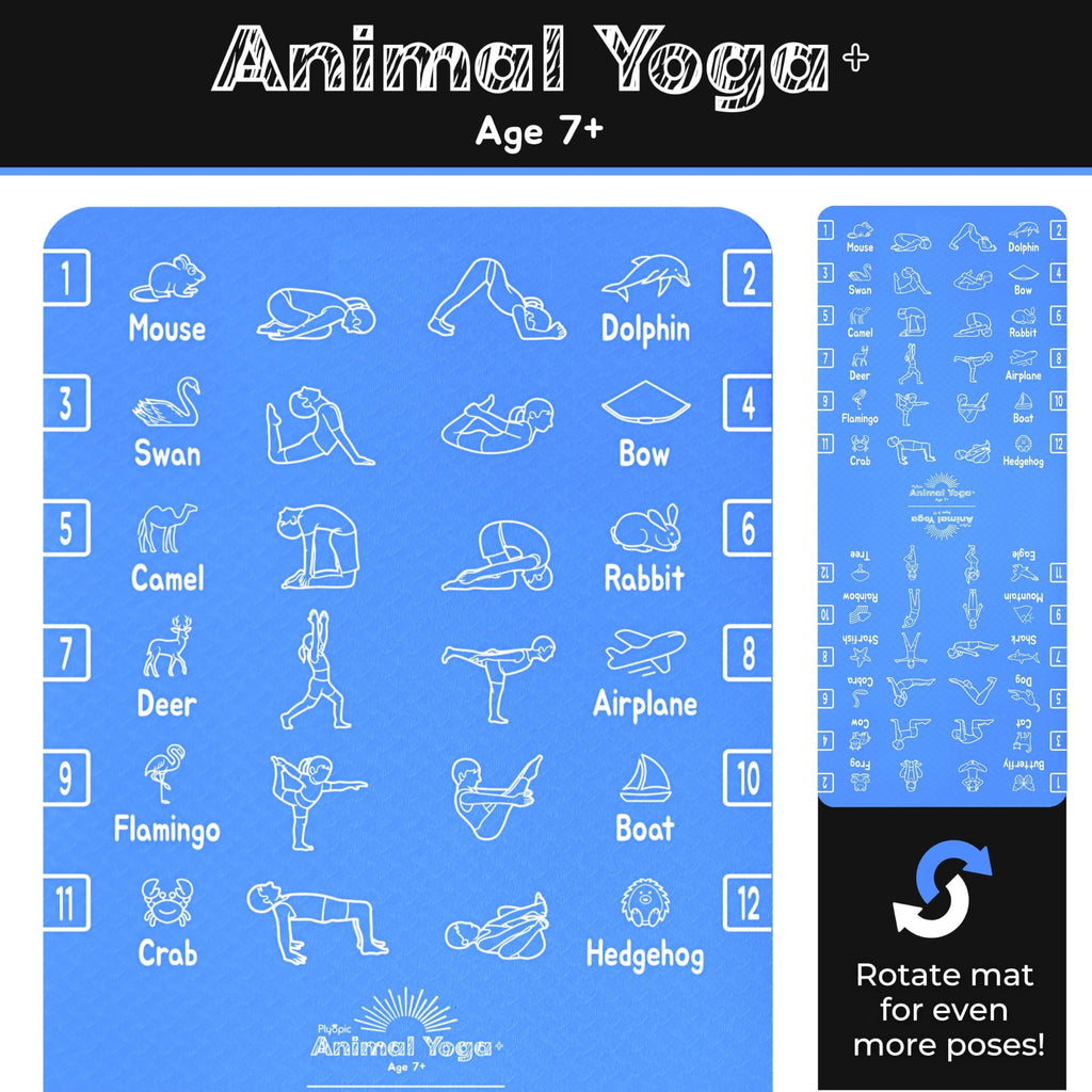 Plyopic Kids Yoga Mat – Non-Slip TPE Exercise Mat for Boys & Girls