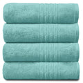 GC Gaveno Cavailia Hampton 4-Piece Bath Towel Set | 100% Cotton Aqua