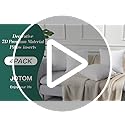 Jotom Waterproof Outdoor Cushion Inserts - 18x18 Inch Pillow Pads (Set of 4)