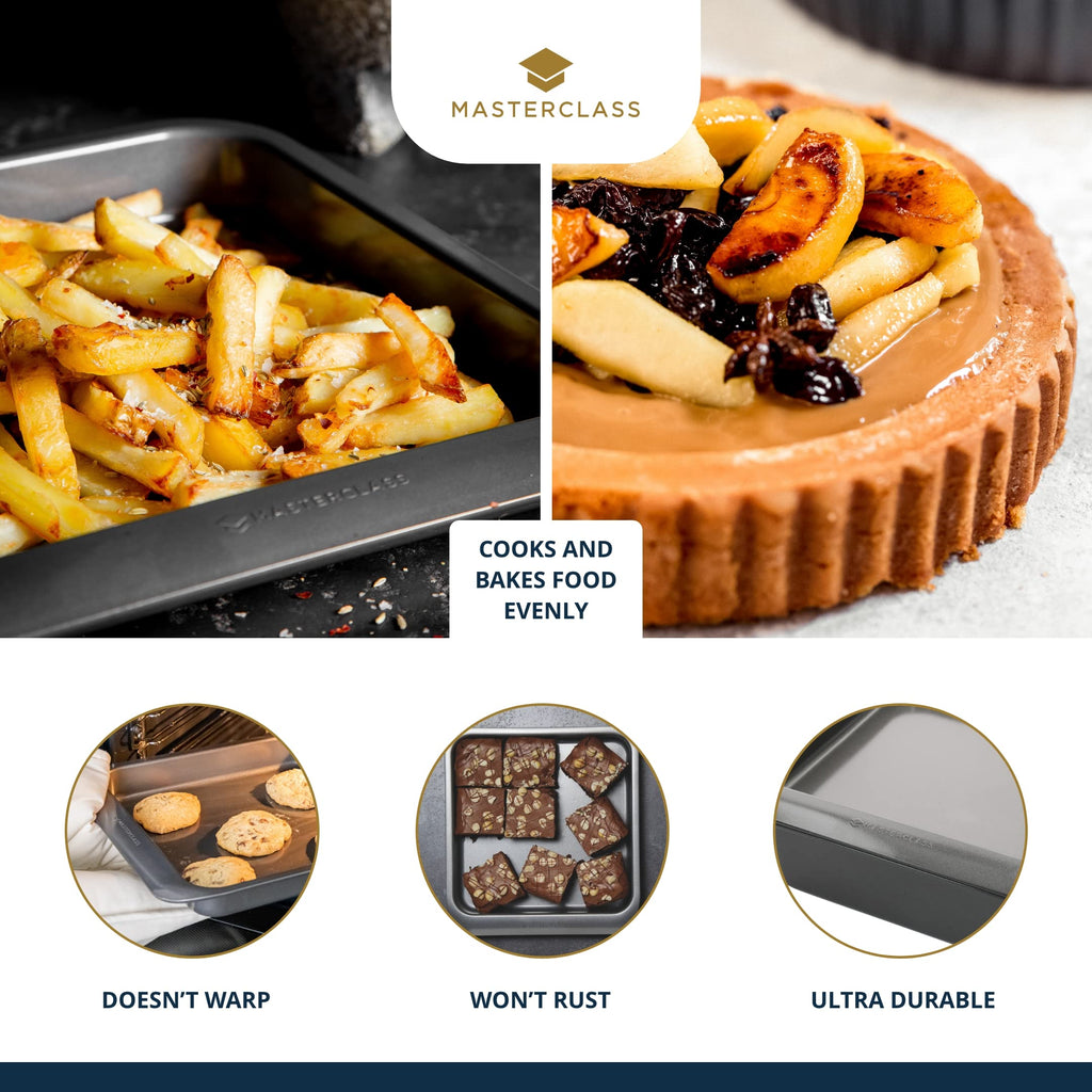 MasterClass 7-Piece Non-Stick Bakeware Set – Stackable Carbon Steel