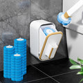 E1mity Disposable Toilet Brush Set with 60 Refill Heads & Wall Holder