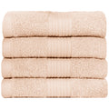Ample Decor Cotton Washcloths – 4 Pack Absorbent Face Towels, Beige