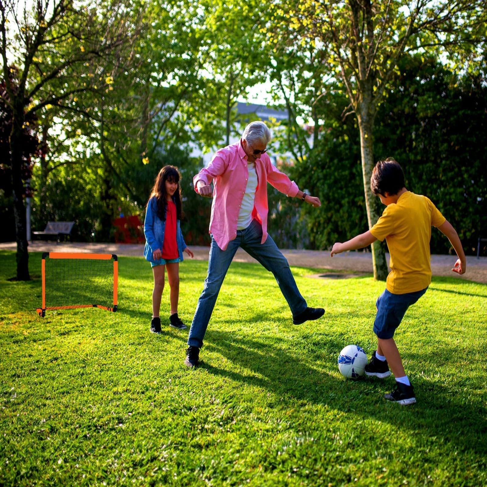 LZHDZQD Kids Football Goal Set – Portable Indoor & Outdoor Soccer Net