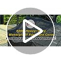 SIRUITON Waterproof Garden Furniture Cover | 420D Oxford Patio Set Protector