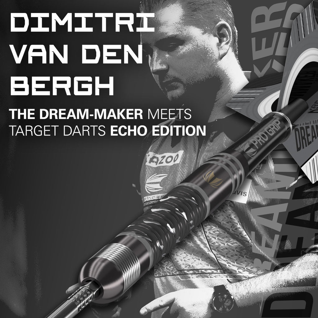 Target Darts Dimitri Van Den Bergh x ECHO 90% Tungsten Steel Tip Darts - 23g