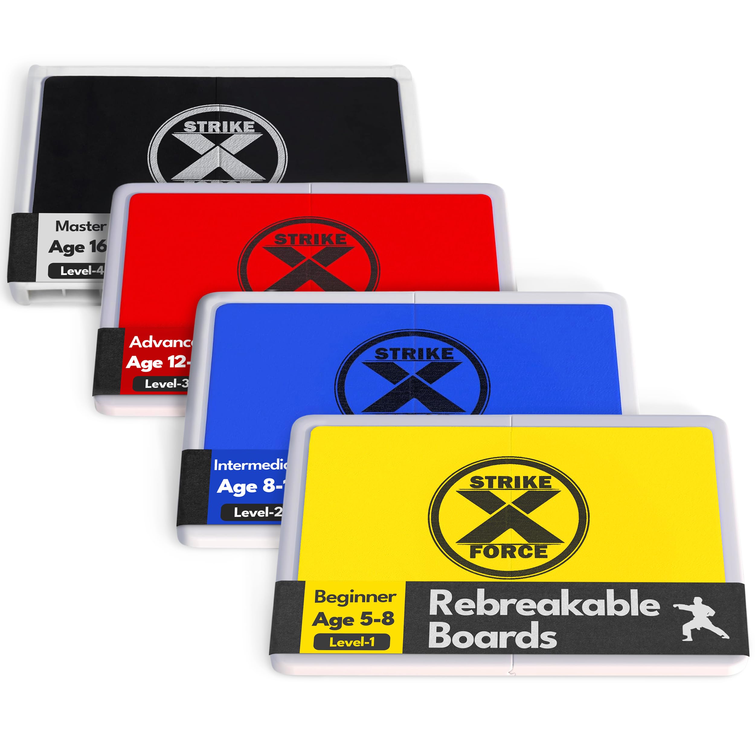 STRIKEXFORCE Rebreakable Martial Arts Boards for Karate and Taekwondo