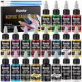 Roizefar Acrylic Leather Paint Kit – 20pc Set with Deglazer & Finisher