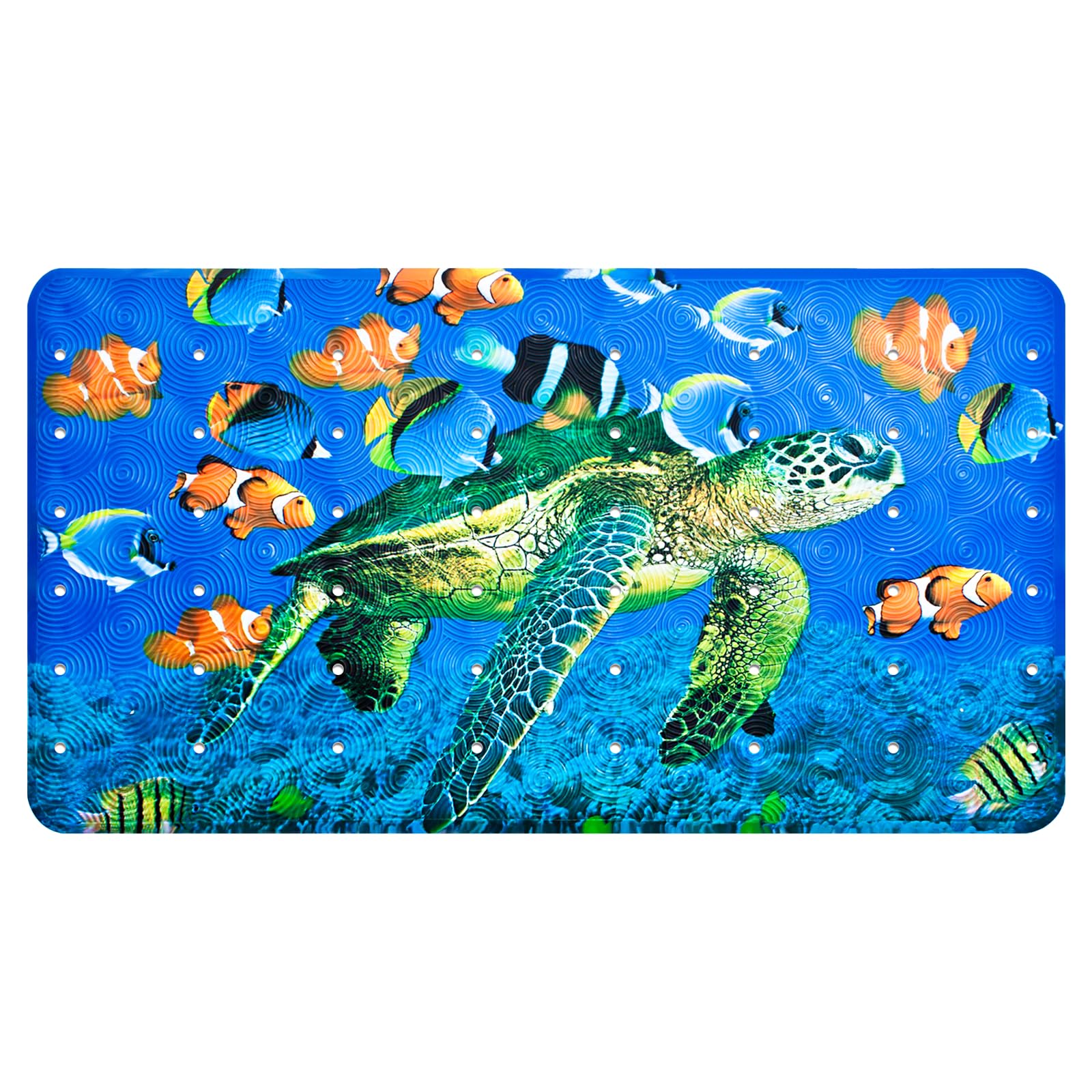Yolife Anti-Slip Bathroom Shower Mat – Non-Toxic PVC Turtle Design