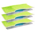 Jolof Store Reusable Microfiber Pads for Shark VacMop - 3 Pack Green