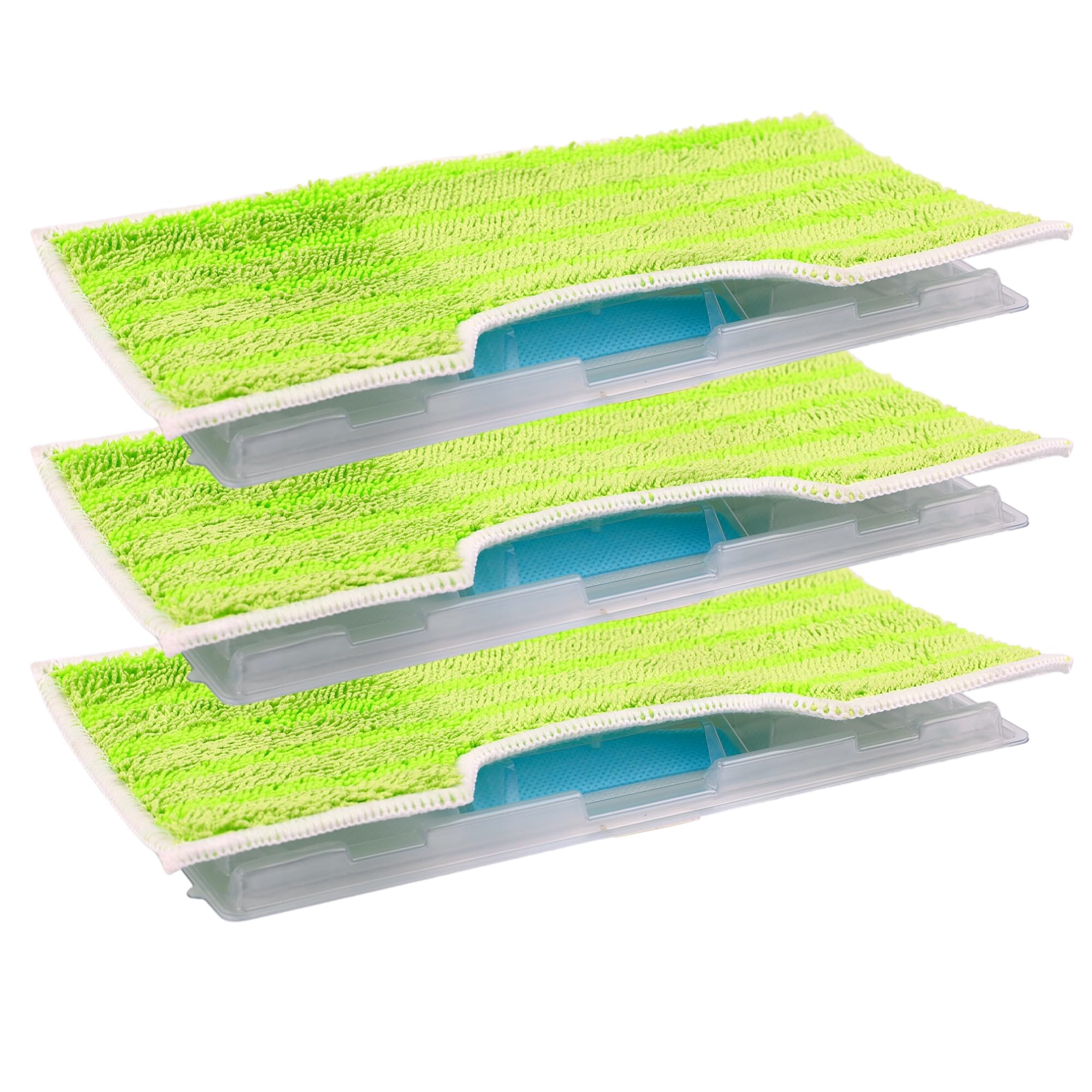 Jolof Store Reusable Microfiber Pads for Shark VacMop - 3 Pack Green