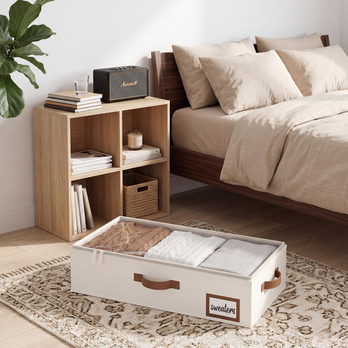 StorageWorks Underbed Storage Boxes with Lids, Under Bed Containers for Bedroom Accessories Organising Clothes Bedding - image 5