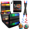 Gelanty 100 Colours Dual Tip Acrylic Paint Pens for Rock Painting & DIY