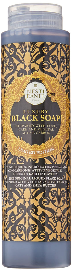 Nesti Dante Luxury Black Soap Shower Gel - Shea Butter & Patchouli 300ml