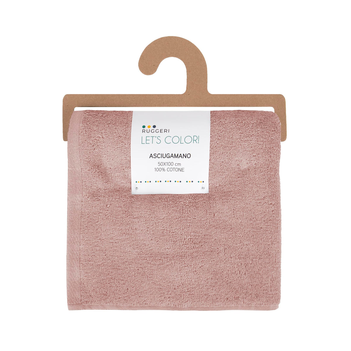 Ruggeri, Set 3 Piece Hand Towel Set, 50x100 cm, Soft Cotton, Pink - image 4
