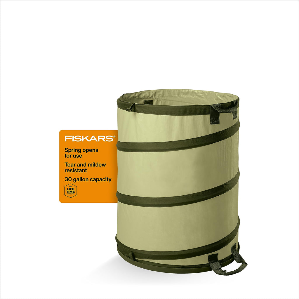 Fiskars 30 Gallon Kangaroo Garden Bag – Durable HardShell Bottom