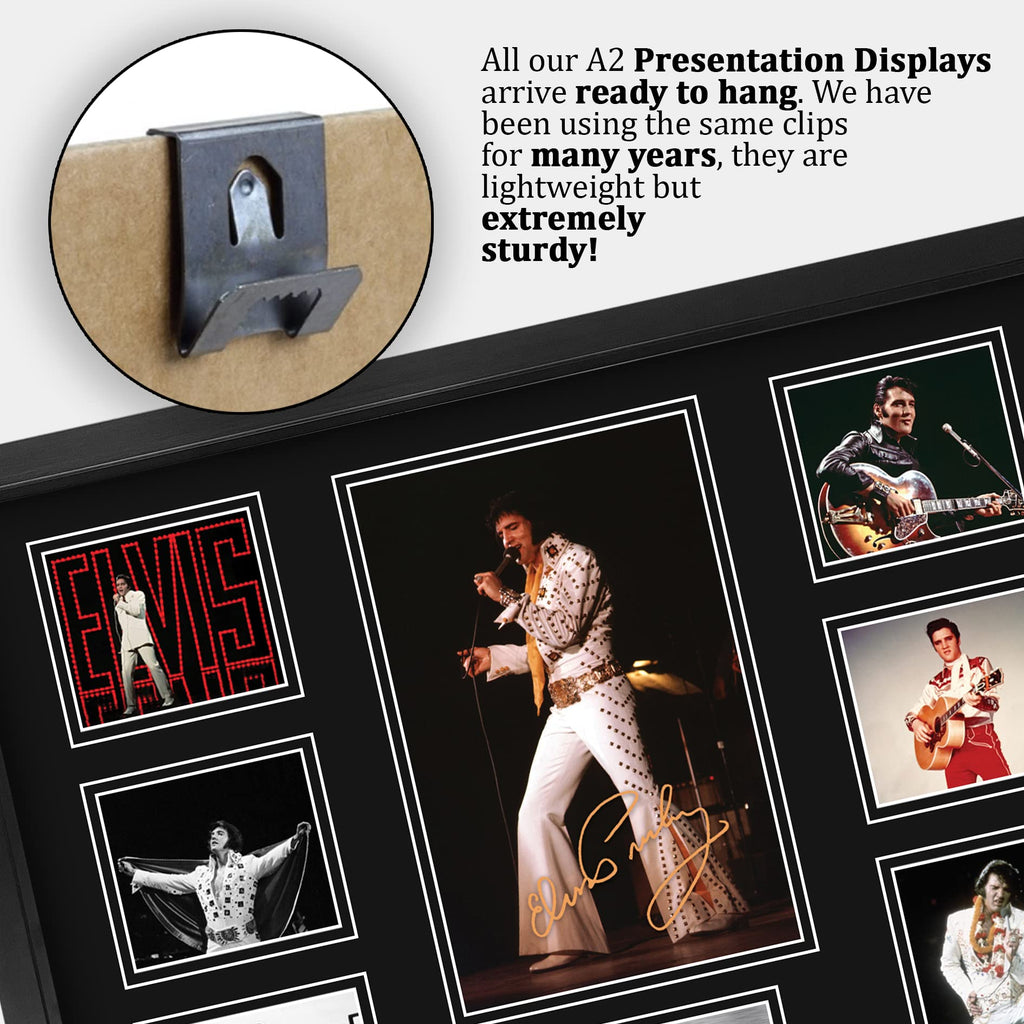 Elvis Presley Signed Autograph Picture – A2 Framed Music Memorabilia
