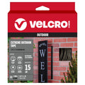 VELCRO Brand Heavy Duty Extreme Outdoor Tape – Black, 3m x 25mm