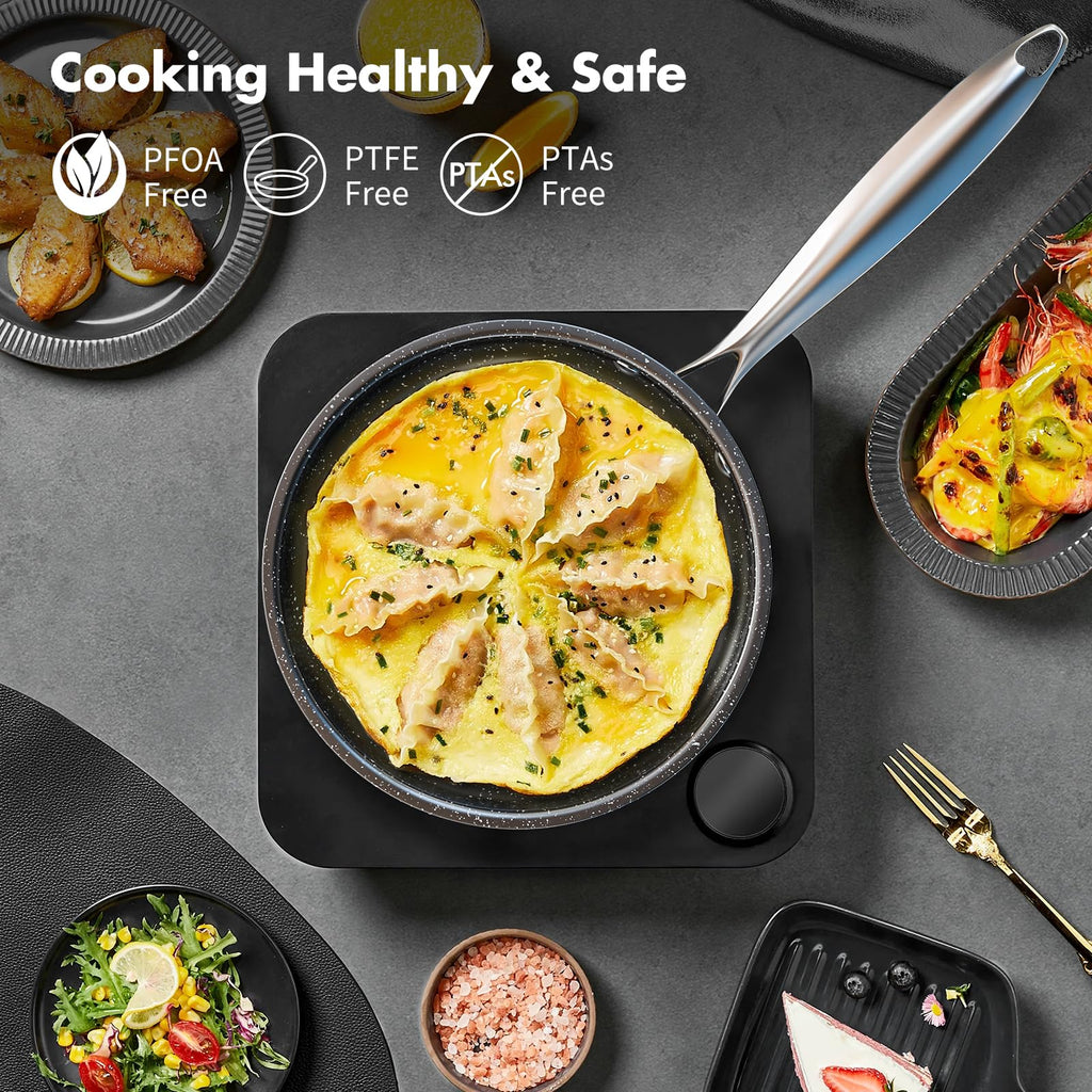 Jolof Store 7-Piece Nonstick Stainless Steel Induction Cookware Set