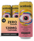 Neutonic Nootropic Energy Drink | Strawberry Lemonade | 12 Cans
