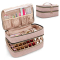 BAFASO Double Layer Nail Polish Organizer - 40 Bottle Case in Pale Rose