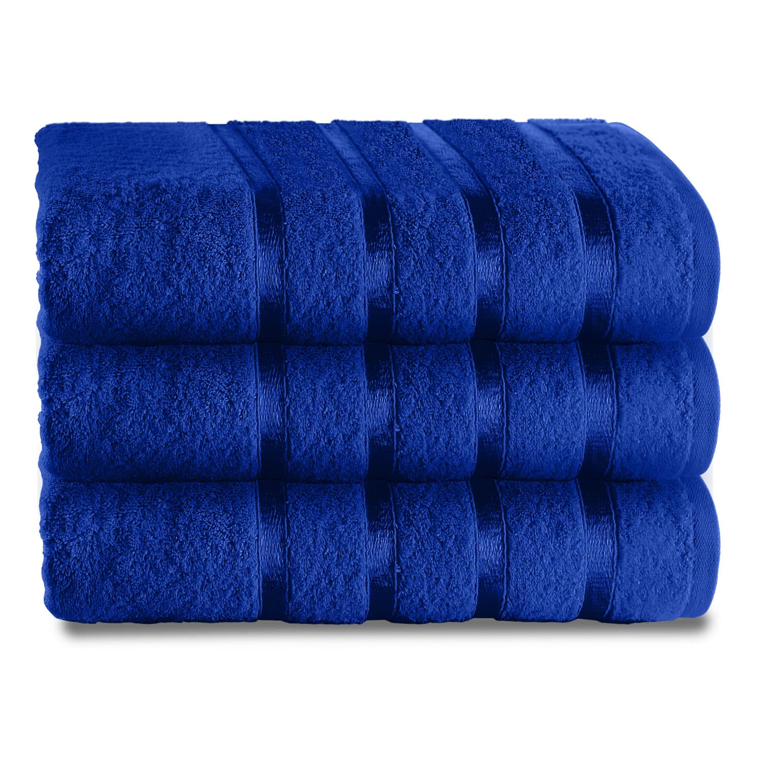 GC Gaveno Cavailia Bath Sheet Towel Set of 2 | 500 GSM Cotton, Royal Blue