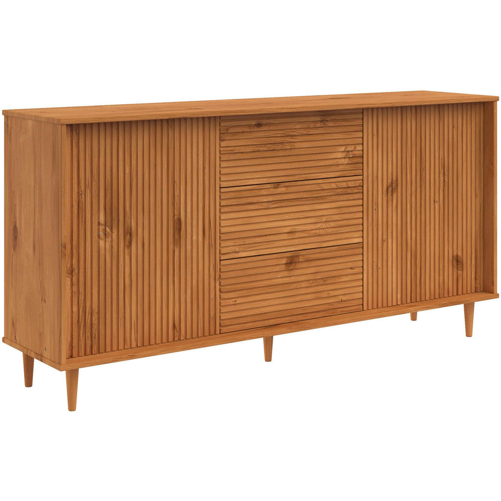 Jerzy Sideboard 160 cm with 2 doors 3 Drawers in Stain Wax, 38x160x80cm DxWxH