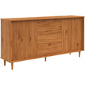 Jerzy Sideboard 160 cm with 2 doors 3 Drawers in Stain Wax, 38x160x80cm DxWxH