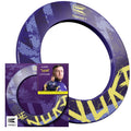 Target Darts Luke Littler Dartboard Surround | Purple & Yellow Wall Protector