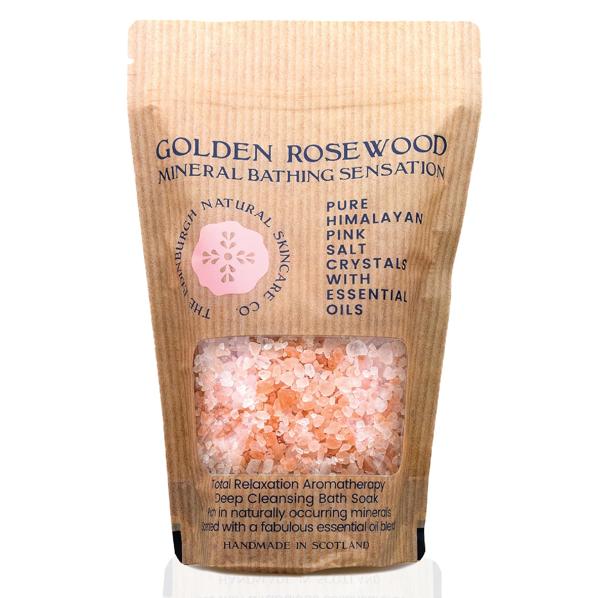 Pink Himalayan Bath Salt Crystals | Golden Rosewood & Lavender