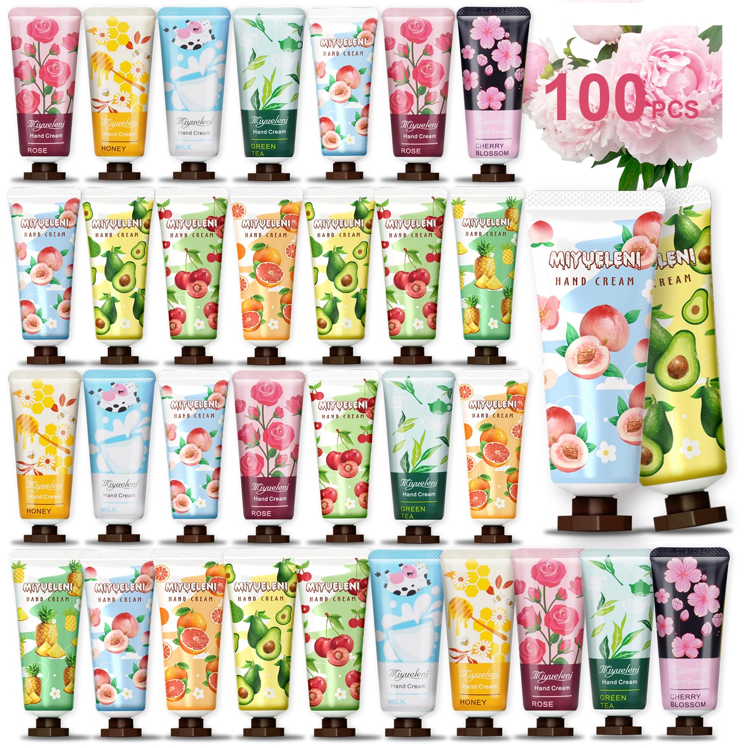 Jolof Store 100 Pack Mini Hand Cream Set | Bulk Travel Size Lotion Gift