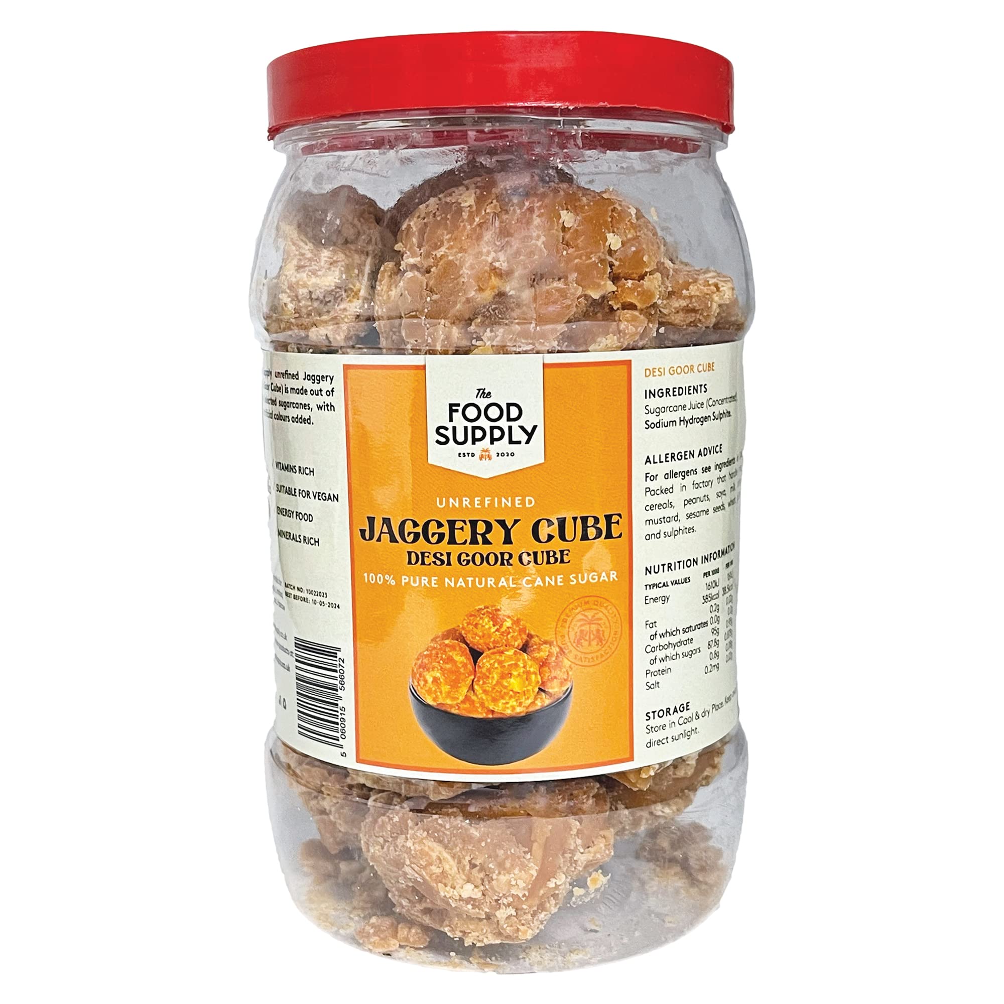 Unrefined Jaggery Goor – Natural Sugarcane Sweetener 1kg