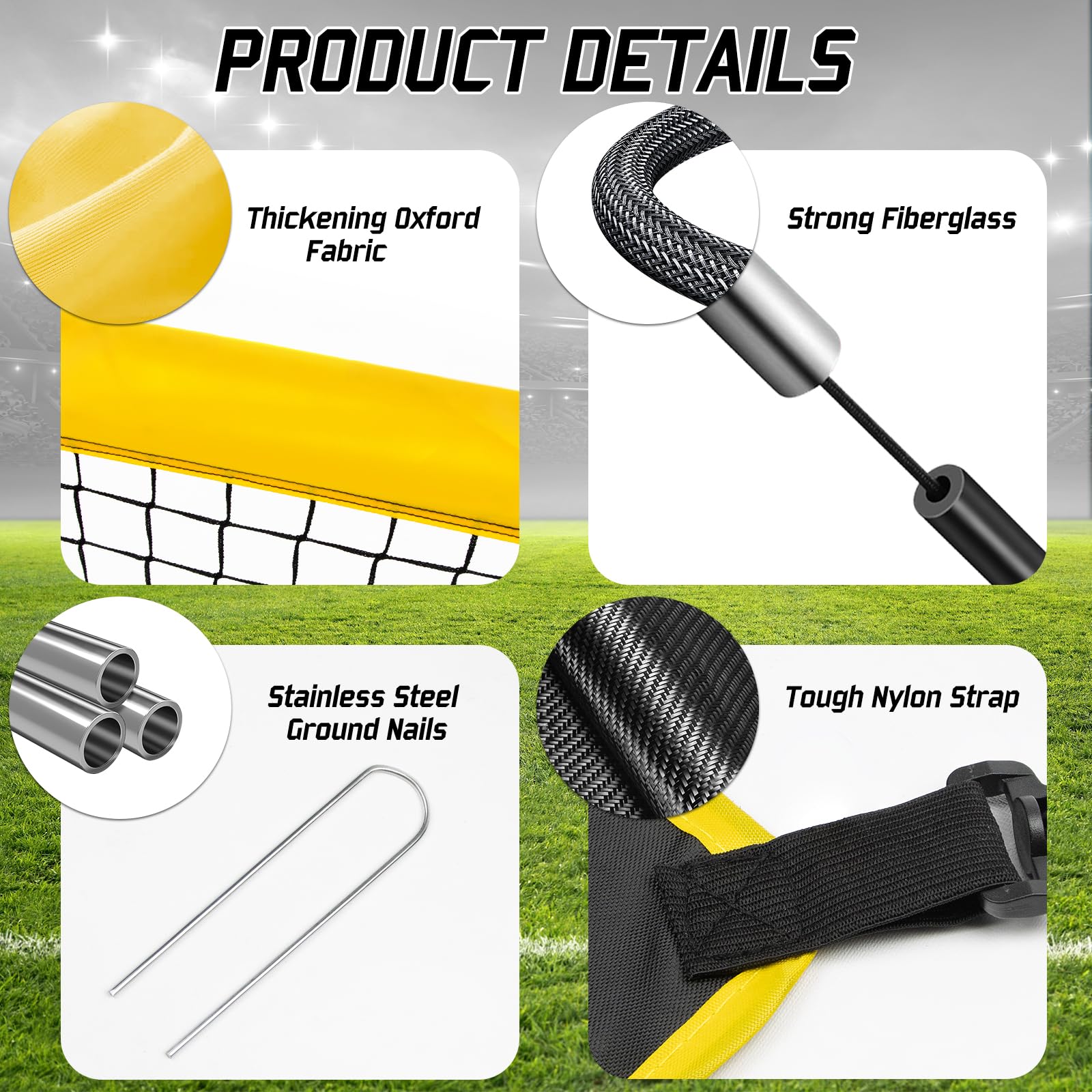 EXTFANS 2-in-1 Pop Up Football Goal for Kids – Portable Training Net