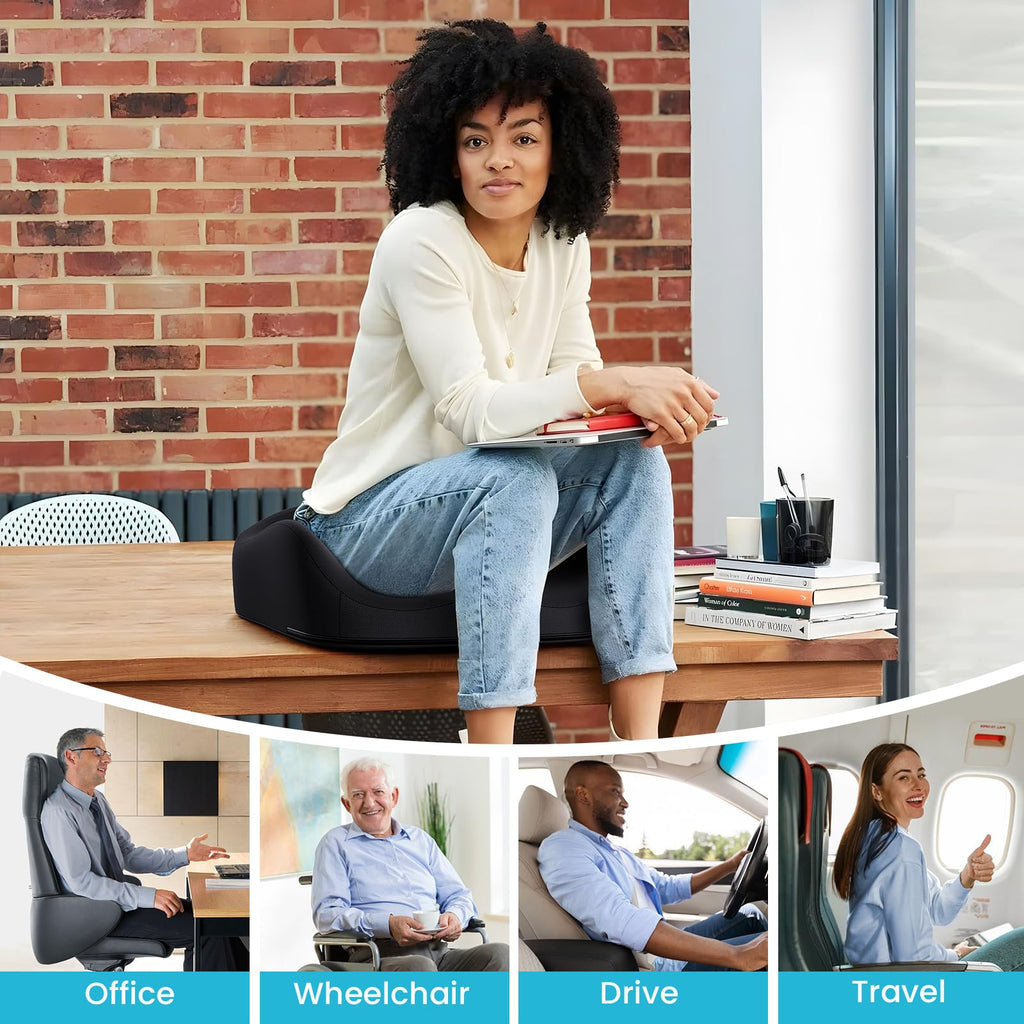 Benazcap Memory Foam Seat Cushion | Ergonomic Office Chair Support