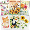 Kalysky A4 Watercolour Workbook – 3 Pack 160GSM Cold-Pressed Colouring Book