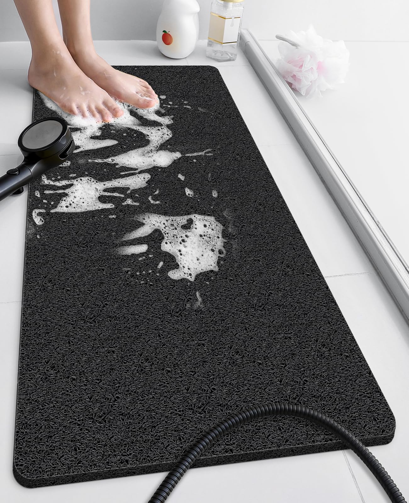 Loofah Shower Mat – Non-Slip Quick-Dry Bathtub Mat, 40x80CM