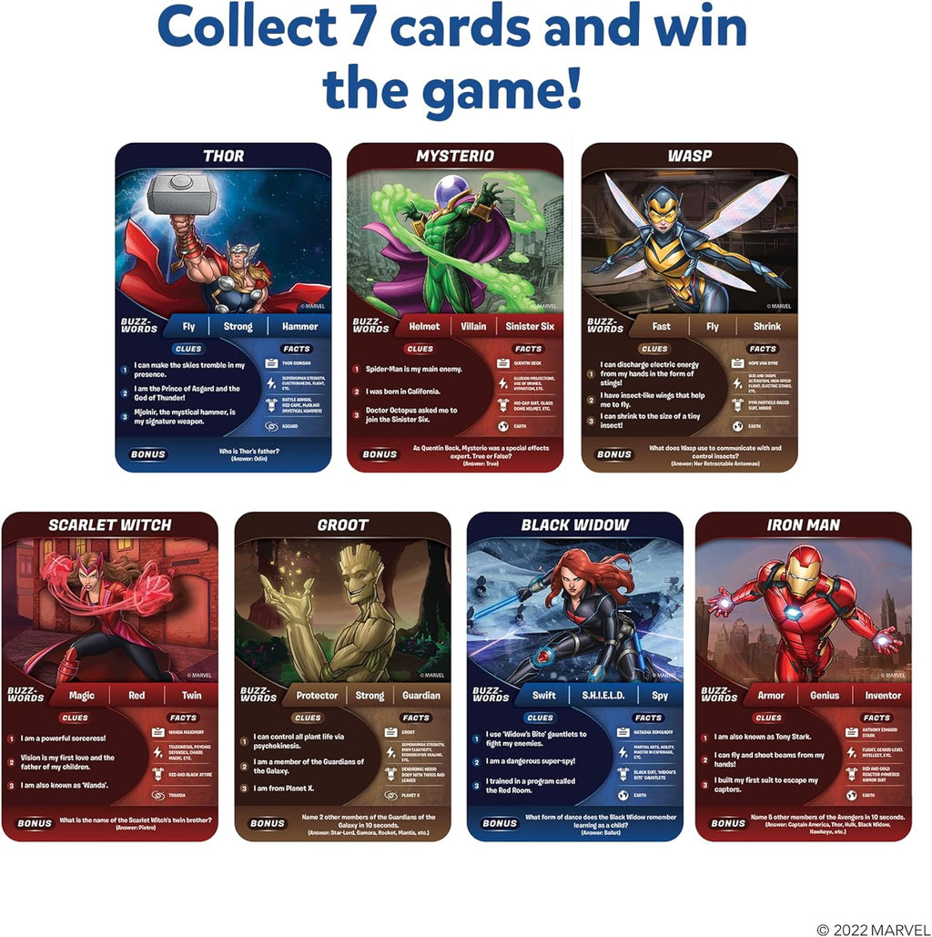 Skillmatics Guess in 10 Marvel Edition - Trivia Card Game for Kids
