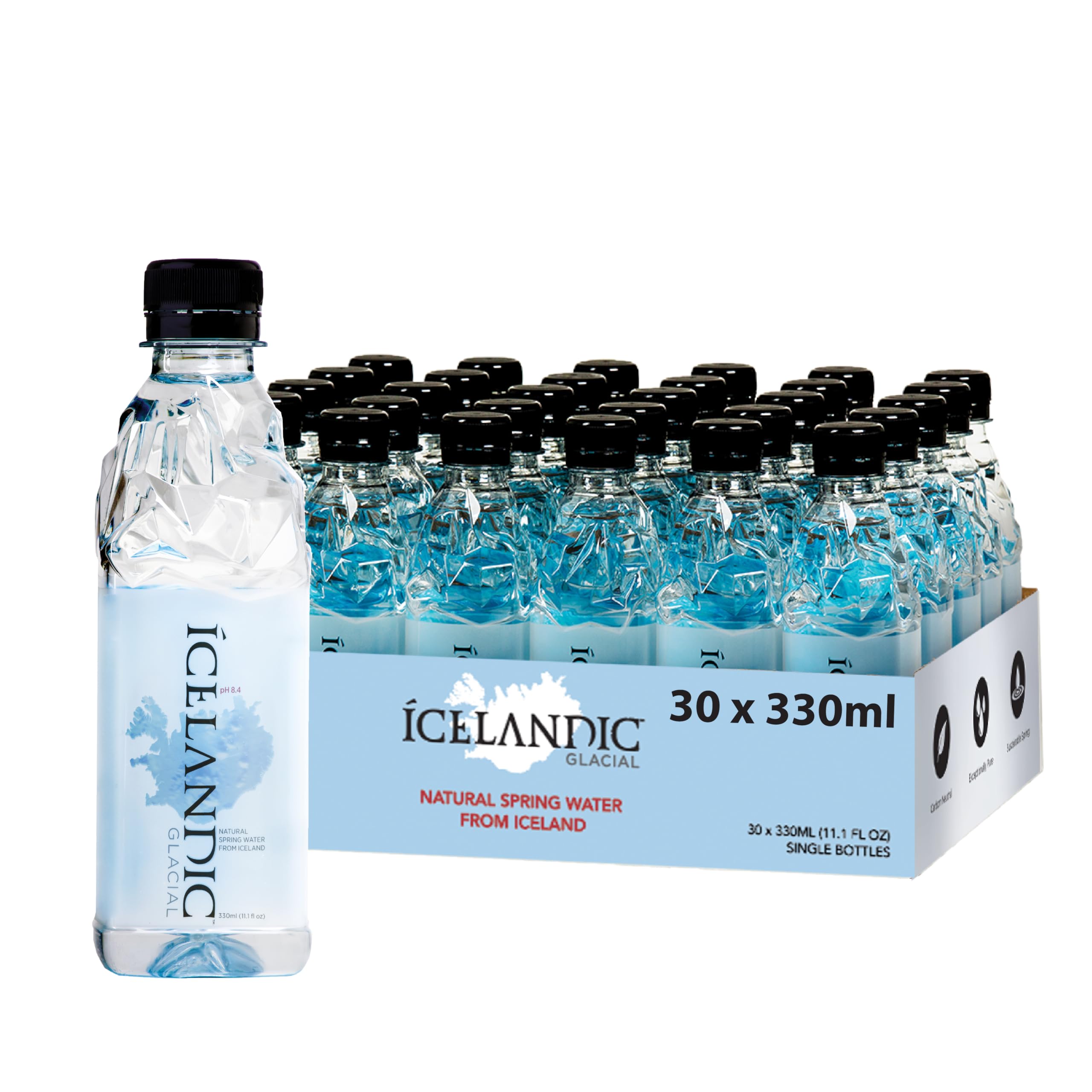 Icelandic Glacial Still Water – Naturally Alkaline 8.4 pH – 30 x 330ml
