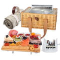 Hap Tim Wicker Picnic Basket for 4 with Folding Wine Table & Cooler Bag