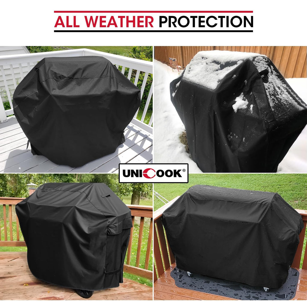 Unicook 65 Inch BBQ Cover – Heavy Duty Waterproof UV Resistant Grill Cover