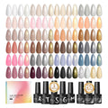 PEACECOLOR 30PCS Gel Nail Polish Set | Soak Off Nail Kit with Top Coat