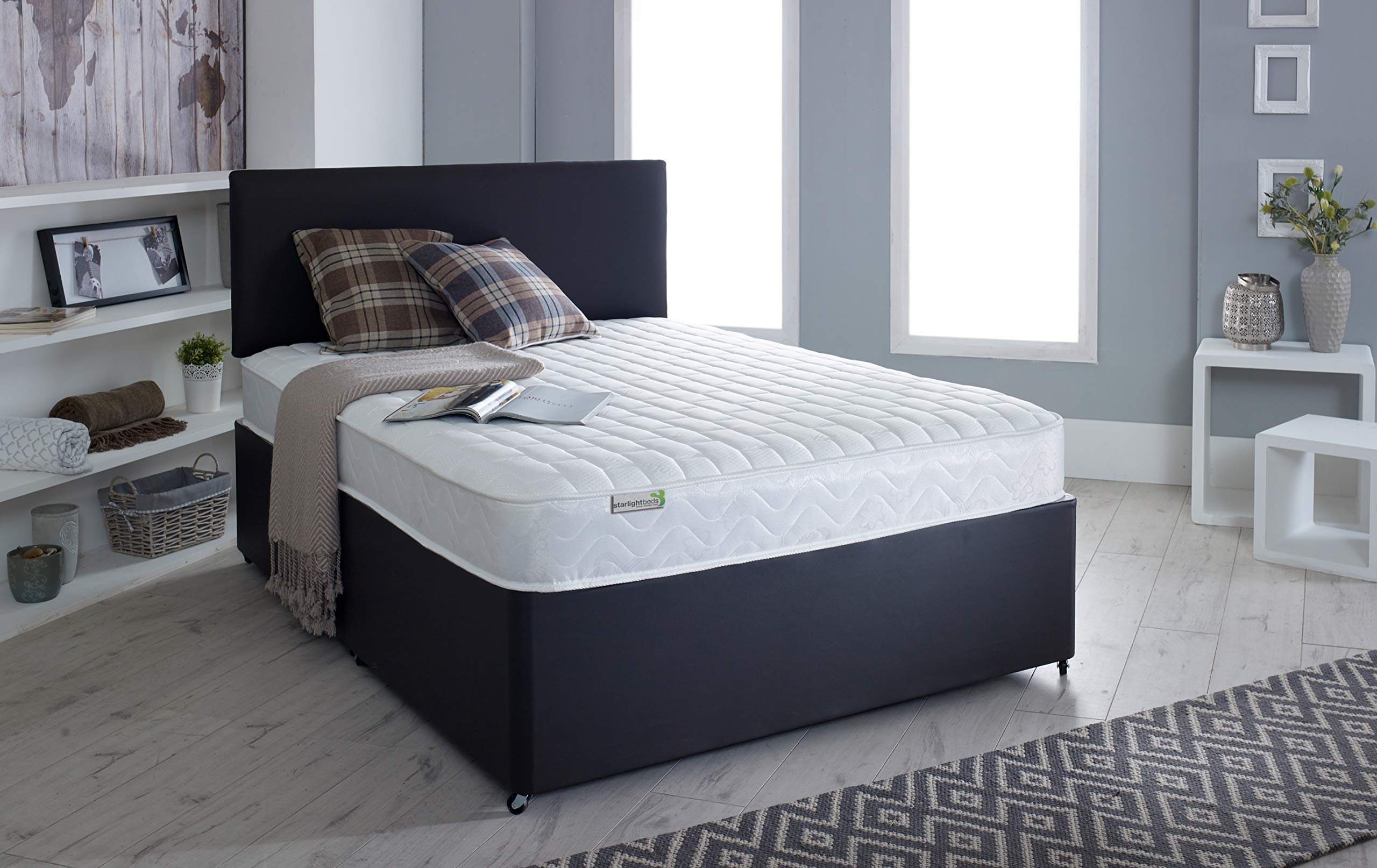 Starlight Beds 90x200 European Single Memory Foam Sprung Mattress