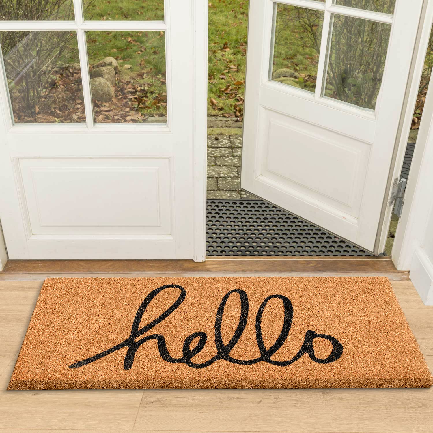 LuxUrux Coco Coir Outdoor Doormat – Heavy-Duty Non-Slip Welcome Mat