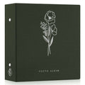 Lanpn 1000 Pockets 6x4 Photo Album | Large Linen Slip-in Book - Green